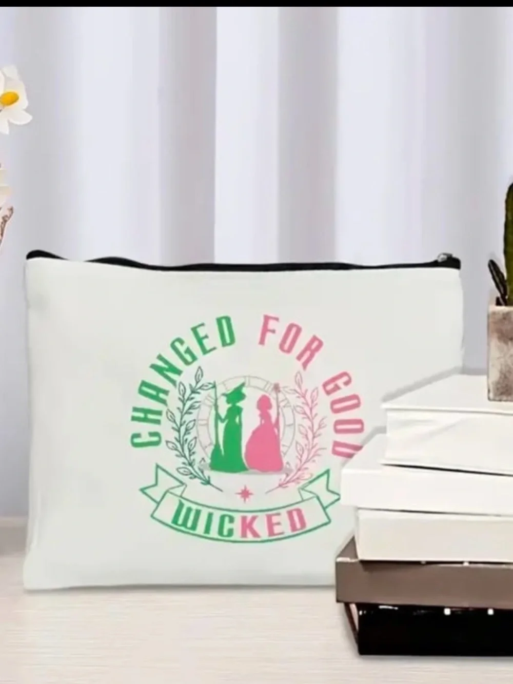 Wicked Changed for Good Cosmetic Makeup Bag Glinda Elphaba